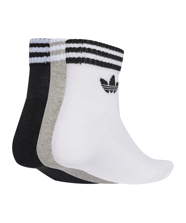 adidas Originals 3 Stripes Ankle 3er Pack Socken Weiß - weiss