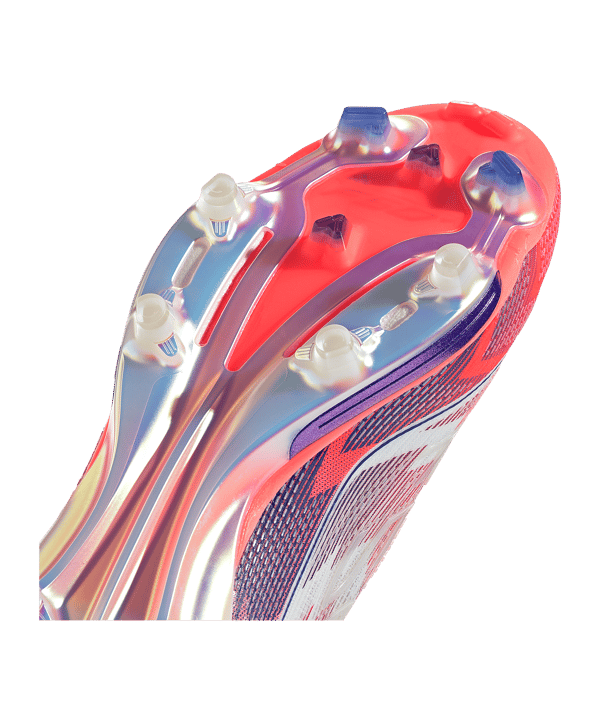 adidas F50+ FG Advancement Weiss Rot - weiss