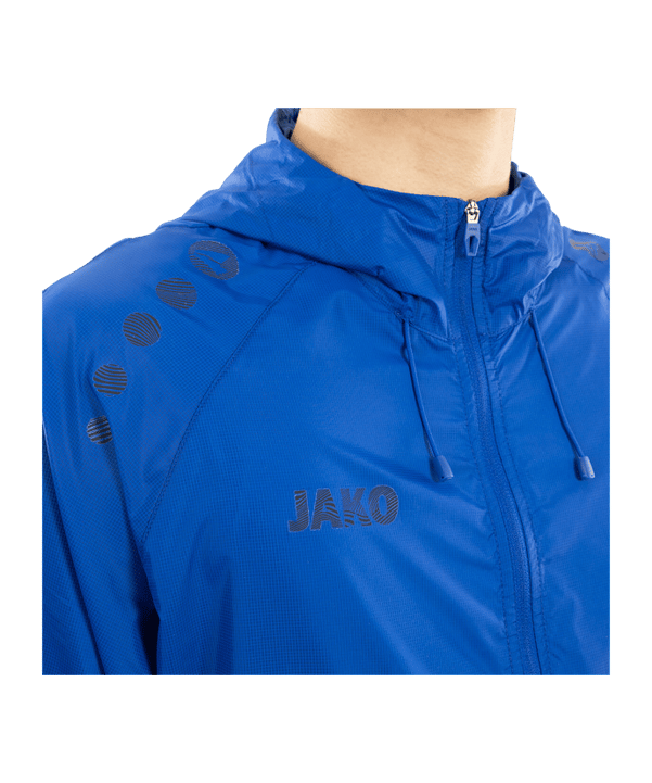 JAKO Flow Lightweight Jacke Blau F400 - blau