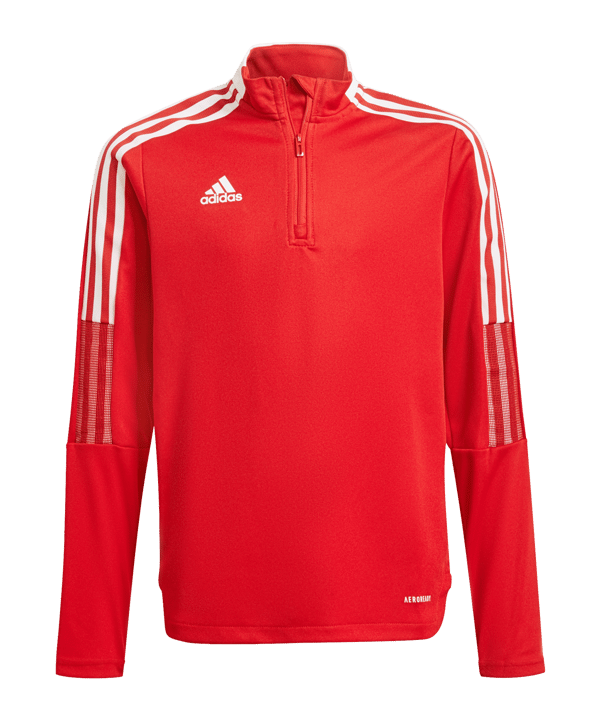 adidas Tiro 21 Trainingstop Kids Schwarz - rot