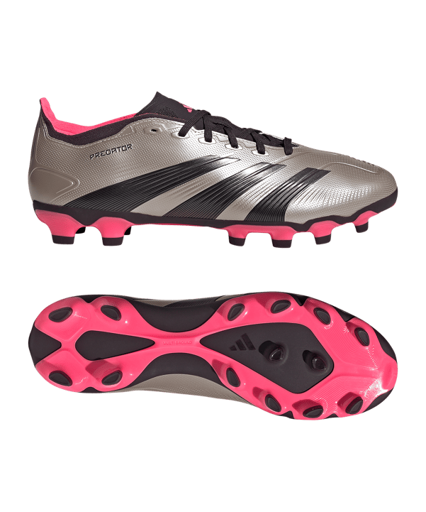 adidas Predator League MG Vivid Horizon Grau Pink - grau