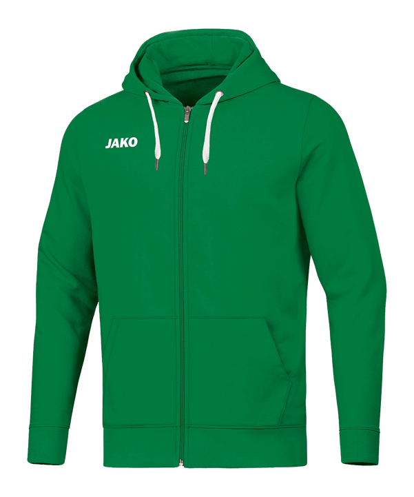 JAKO Base Jas met capuchon Groen K006 - groen