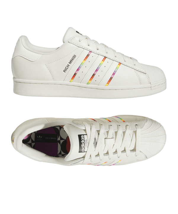 adidas Originals Superstar Pride Weiss Schwarz - weiss
