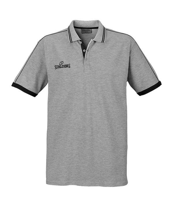 Spalding Poloshirt Grau Schwarz F05 - grau