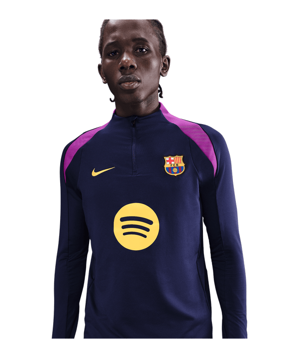 Nike FC Barcelona Drill Top Sweatshirt Dunkelblau F597 - blau
