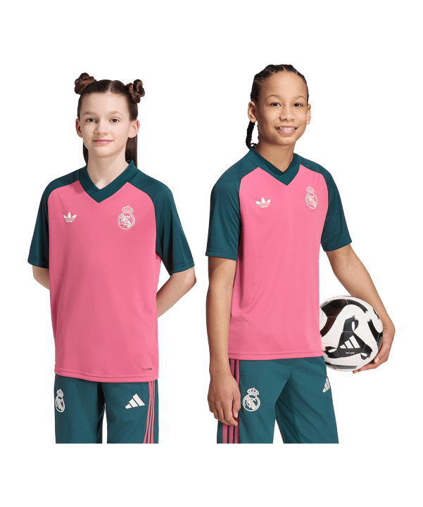 adidas Real Madrid Pre-Match Maillot 2026/2027 Enfants Rose - rose
