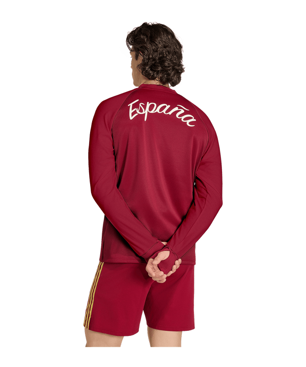 adidas FEF Spanje Prematch Sweatshirt WK 2026 Rood - rood