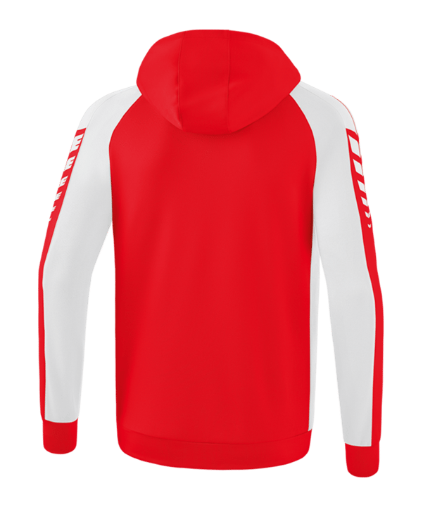 Erima Six Wings Kapuzenjacke Kids Rot Frotweiss - rot