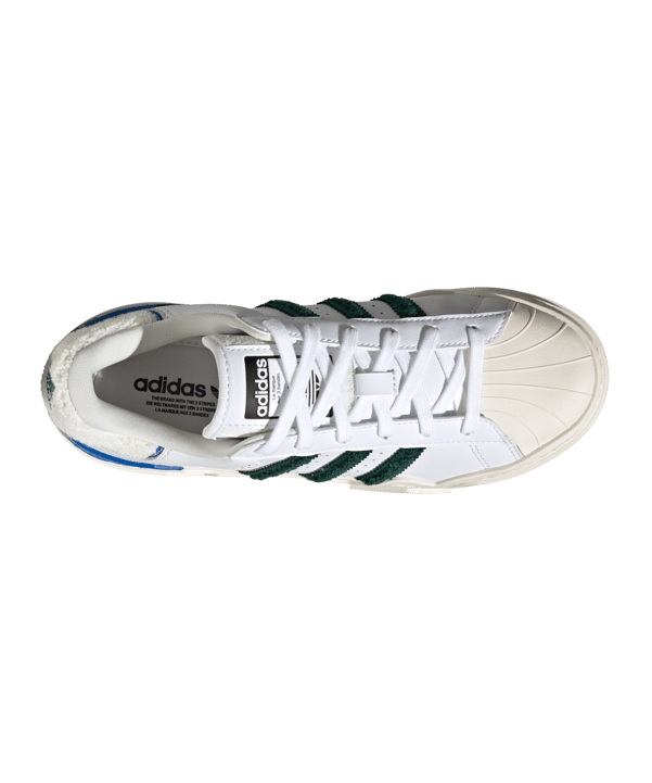 adidas Originals Superstar BonegaDamen Weiss Grün - weiss