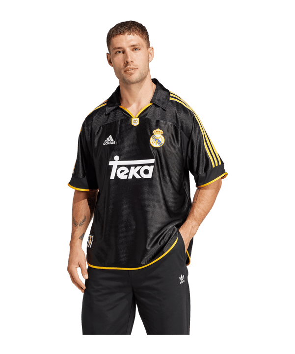 adidas Real Madrid Trikot Away 1999/2000 Schwarz - schwarz