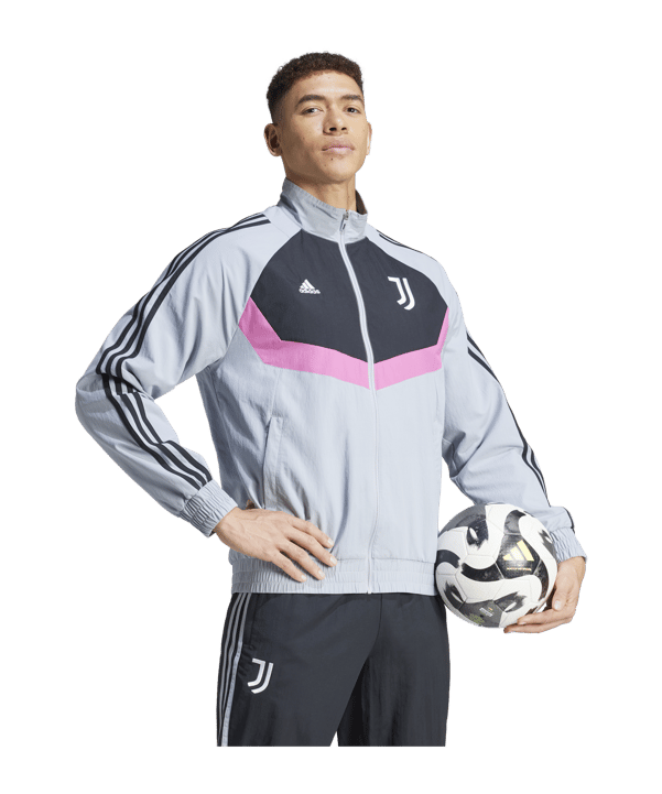 Im9865 adidas Juventus Turin Woven Tracktop Grau | Fan-Shop | Fan Artikel