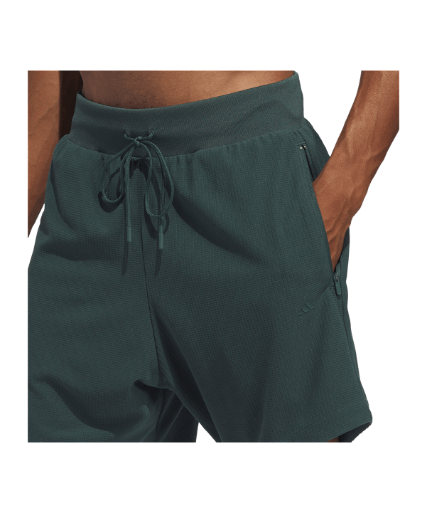 adidas Brushed Basketball Short Grün - gruen