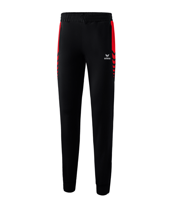 Erima Six Wings Worker Hose Damen Schwarz Rot - schwarz