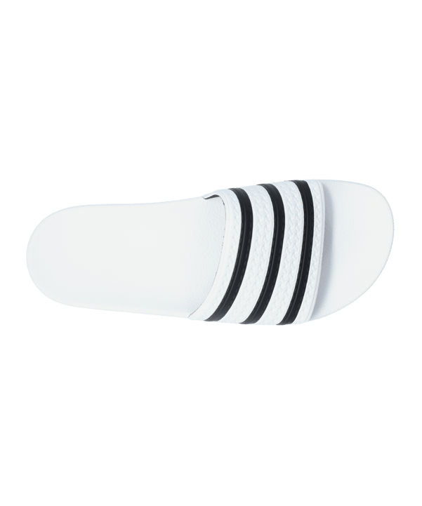 adidas Originals Adilette Weiss Schwarz - weiss