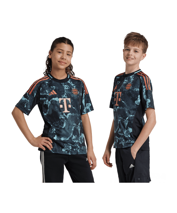 adidas FC Bayern München Trikot Away 2024/2025 Kids Schwarz - schwarz