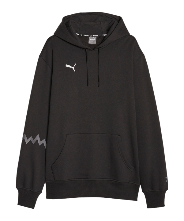 PUMA Hoops Team Hoody Schwarz F001 - schwarz