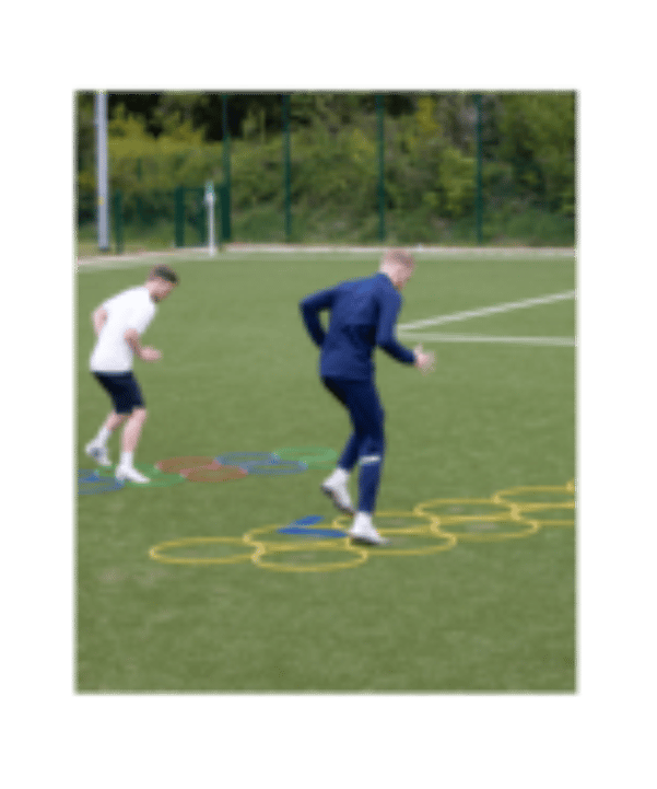 Cawila Koordinationsring | Trainingsringe Fußball | Durchmesser 70cm | Rot - rot