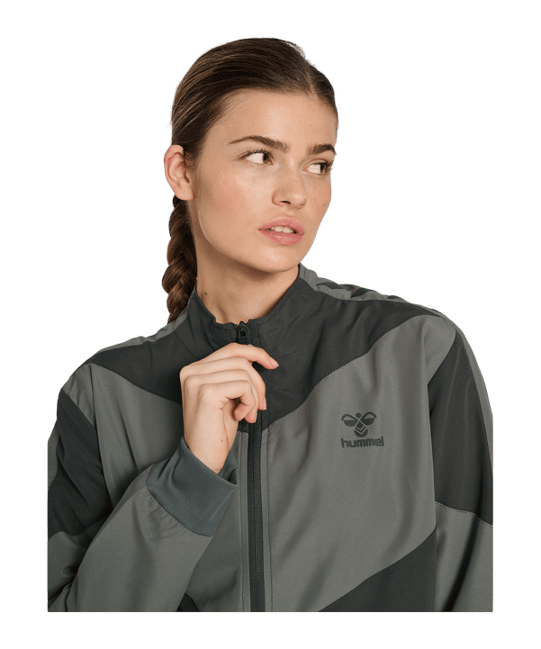 Hummel hmlPro Grid Präsentationsjacke Damen Grau F2166 - grau