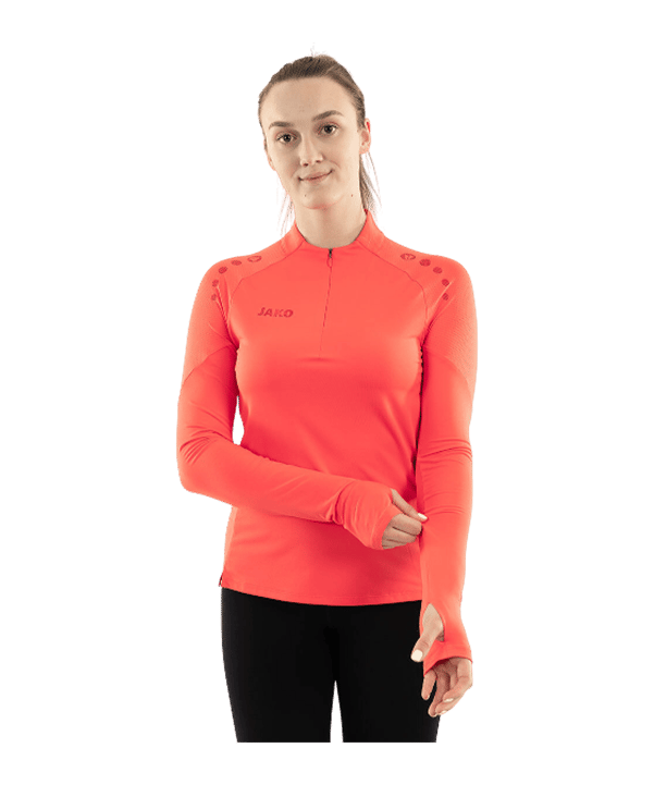 JAKO ZipTop Light Flow Sweatshirt Damen Orange F365 - orange