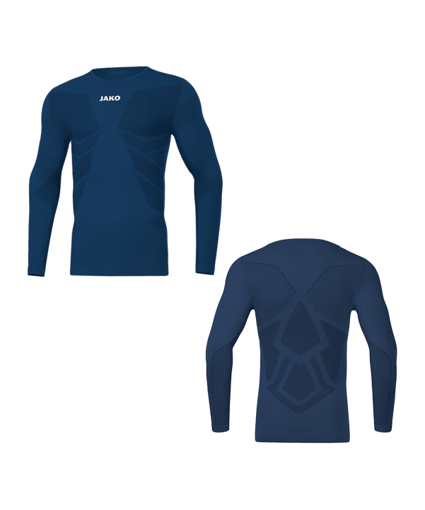 JAKO Comfort Recycelt langarm Blau F930 - blau