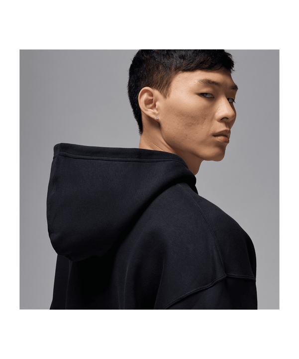 Jordan Brooklyn Fleece Oversized Kapuzenjacke Schwarz F010 - schwarz