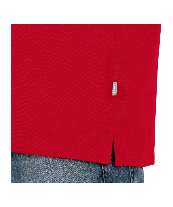 JAKO Organic Stretch Polo Shirt Rot F100 - rot