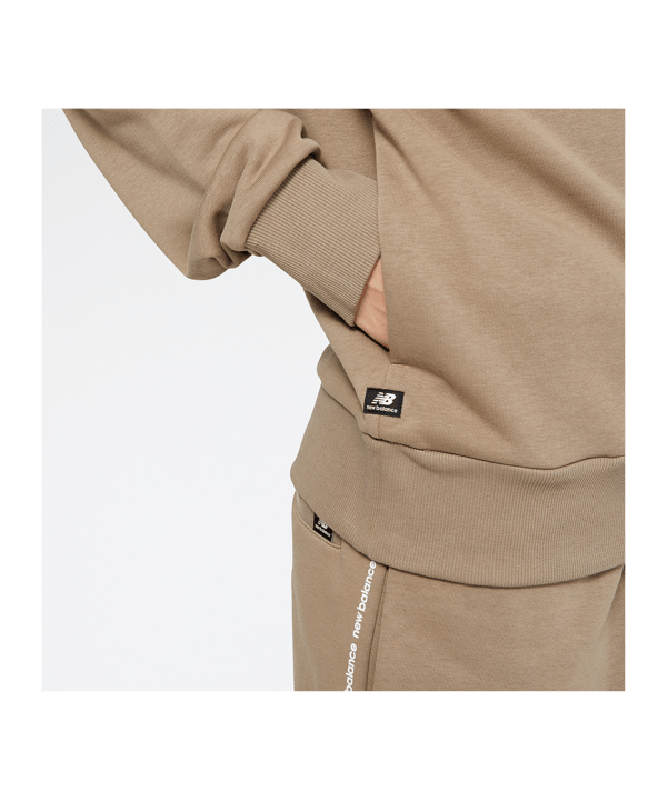 New Balance Essentials Fleece Hoody FMS - braun