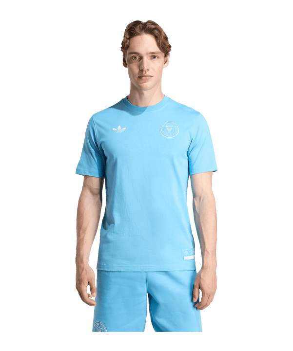 adidas Inter Miami T-Shirt Blau - blau
