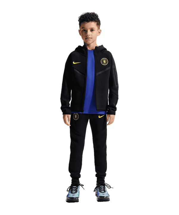 Nike FC Chelsea London Tech Fleece Giacca con cappuccio Bambini Blu C426 - blu