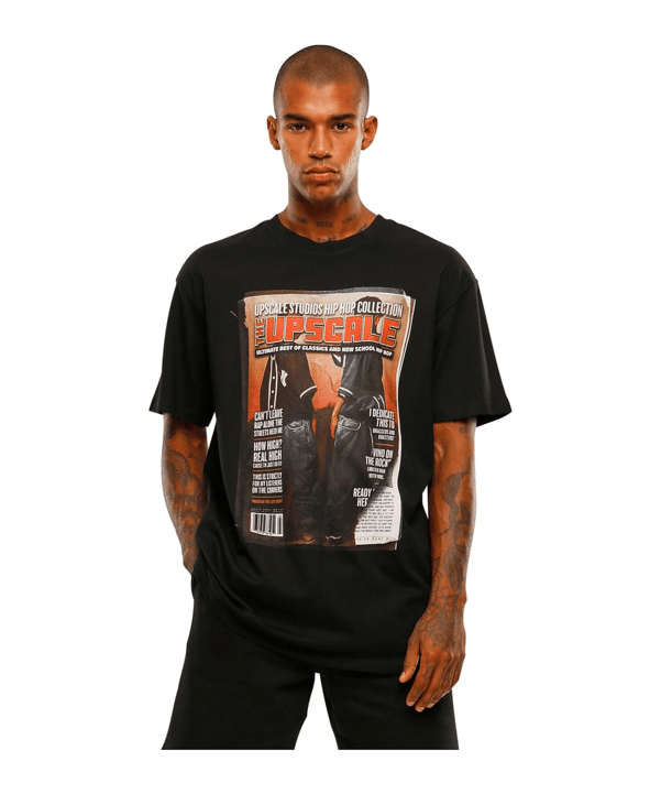 Mister Tee Upscale Magazine O T-Shirt Schwarz - schwarz