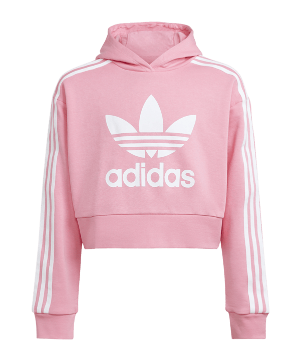 adidas Originals Adicolor Cropped Hoodie Pink - rosa