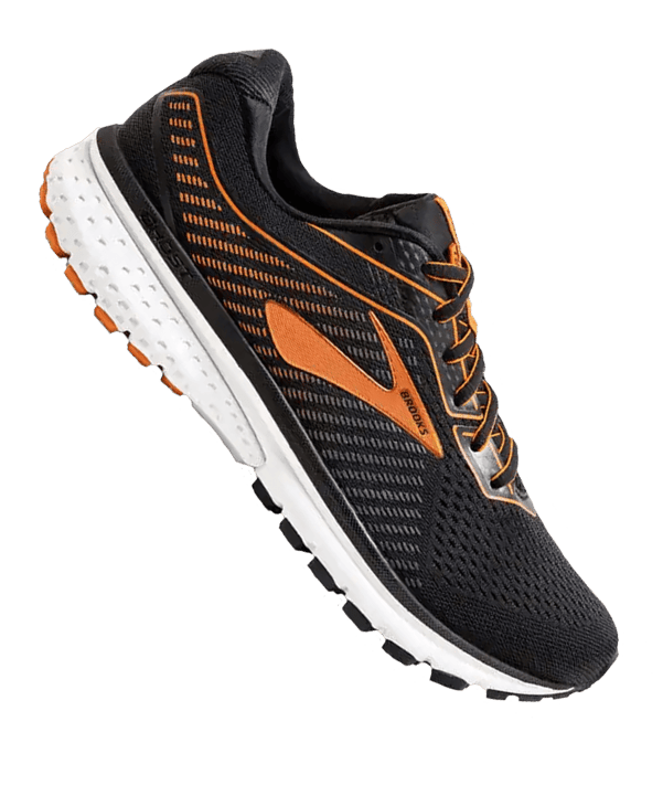 Brooks Ghost 12 Running Schwarz Orange F009 - schwarz