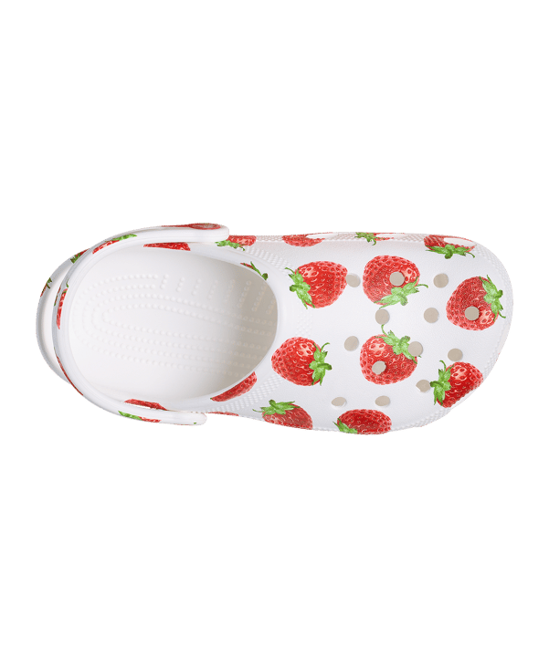 Crocs Classics Fresh Fruits Clog Badelatsche Rot - rot