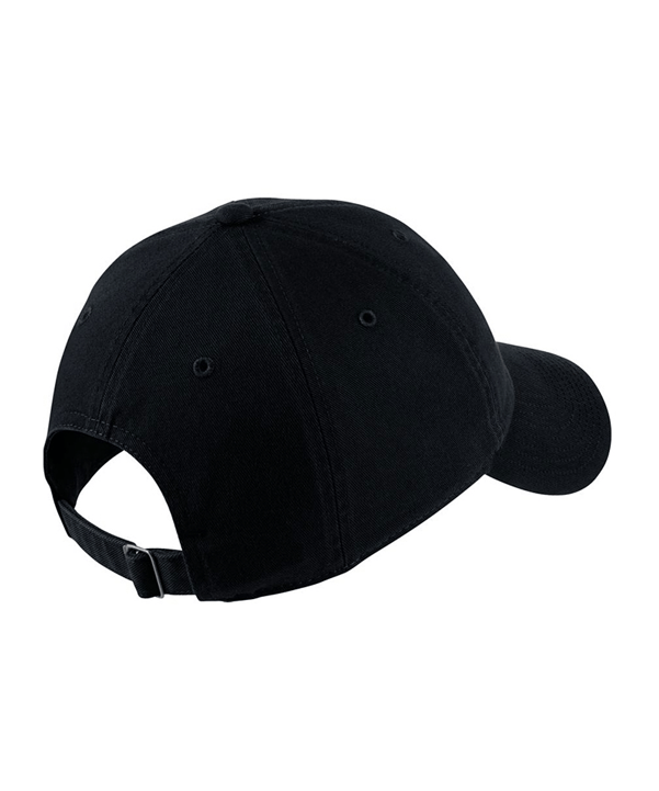 Nike Heritage 86 Washed Cap Kappe Schwarz F010 - schwarz