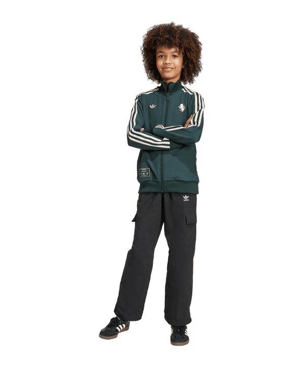 adidas Juventus Turin Icon Track Sweatshirt Kids Grün - gruen