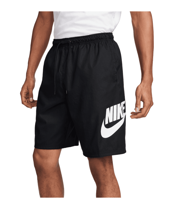 Nike Club Woven Short Schwarz Weiss F010 - schwarz