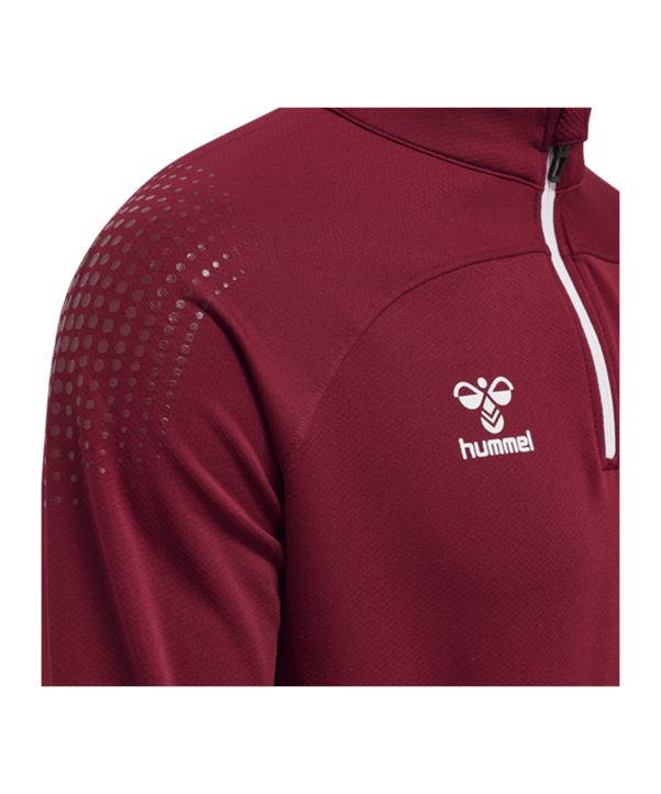 Hummel hmlLEAD HalfZip Sweatshirt Rot F3584 - rot