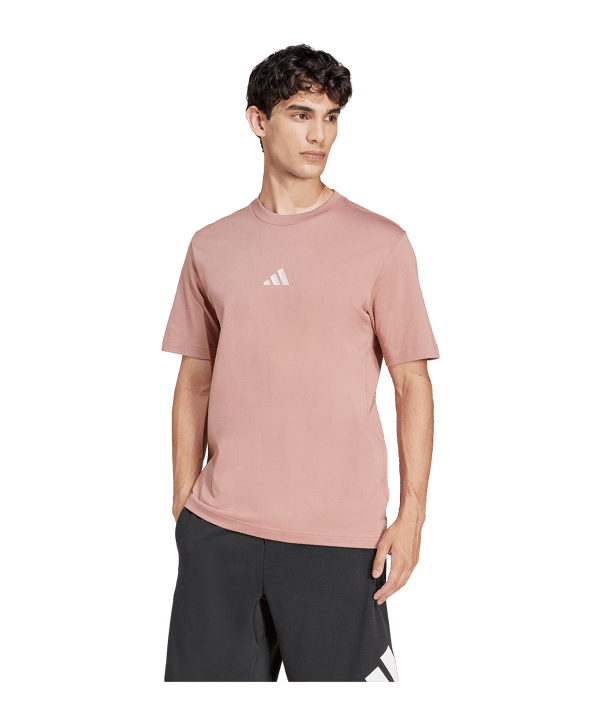 adidas Essentials Small Logo T-Shirt Rosa - rosa