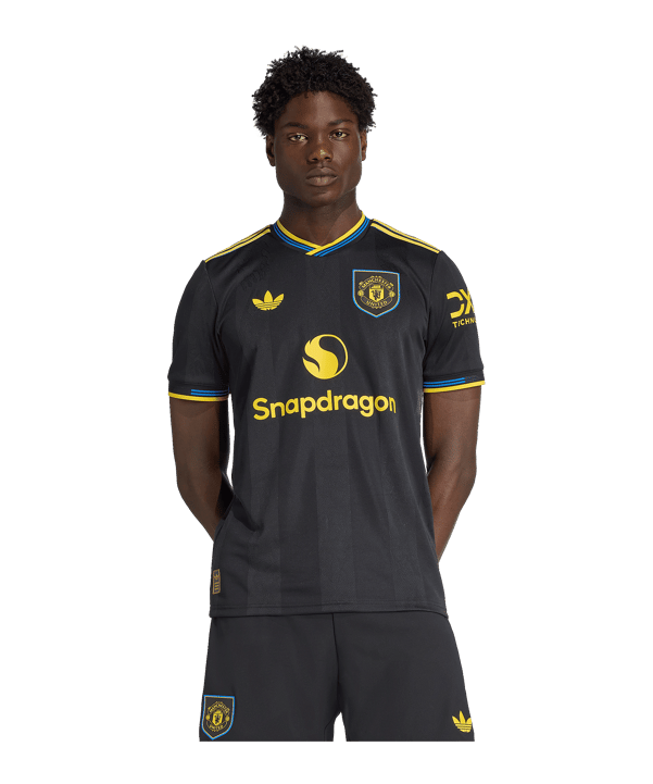 adidas Manchester United Authentic Trikot 3rd 2025/2026 Schwarz - schwarz