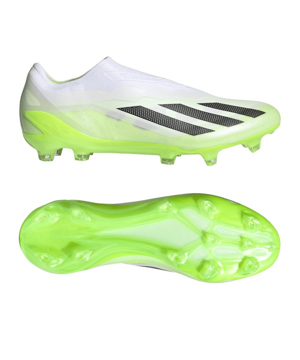 adidas X Crazyfast.1 LL FG Crazyrush Weiss Schwarz Gelb - weiss