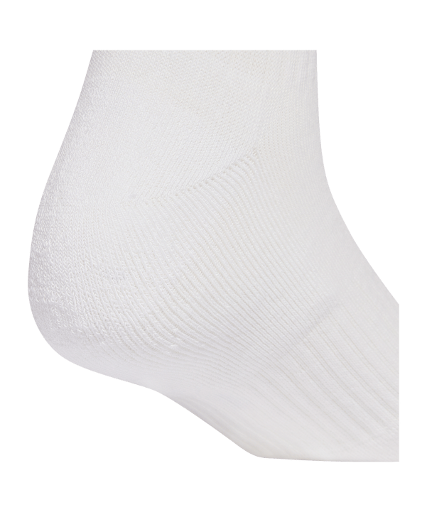 adidas 3 Stripes Crew 6er Pack Calze Bianco - bianco