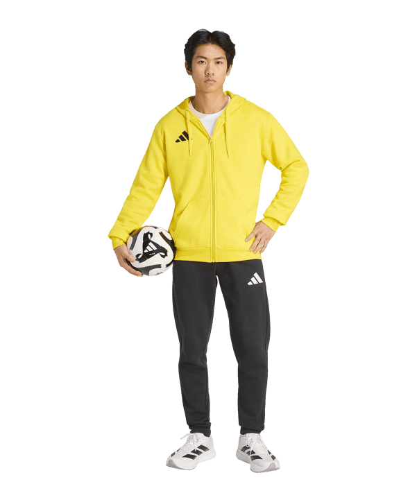 adidas Entrada 26 Kapuzenjacke Gelb - gelb