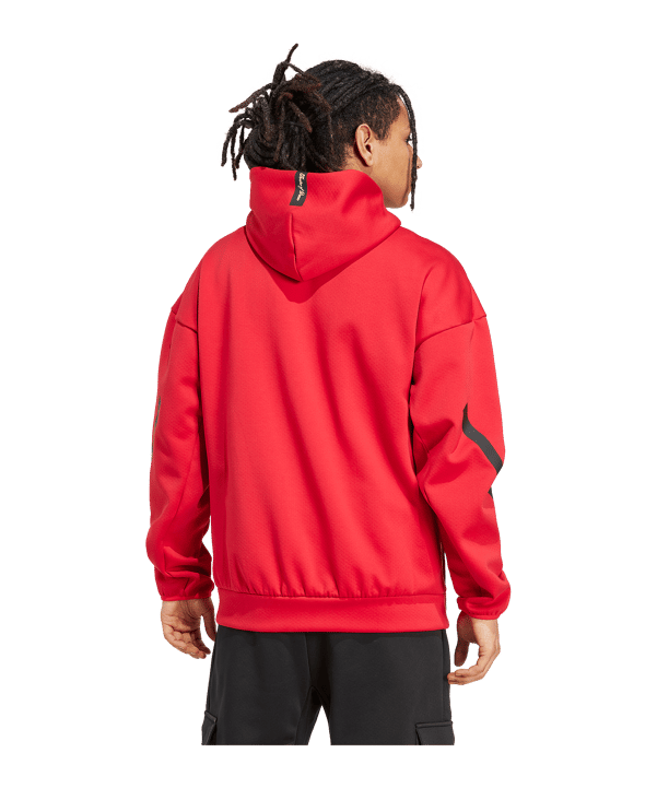 adidas Manchester United Anthem Kapuzenjacke Rot - rot