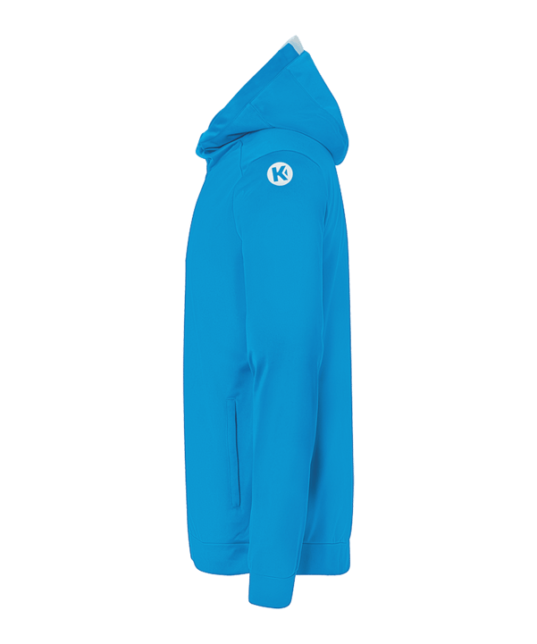 Kempa Player Kapuzenjacke Kids Hellblau Weiss F02 - blau