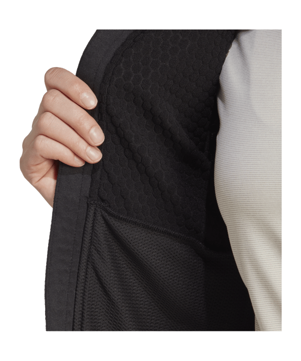 adidas Terrex Fleece Jacke Damen Schwarz Black - schwarz