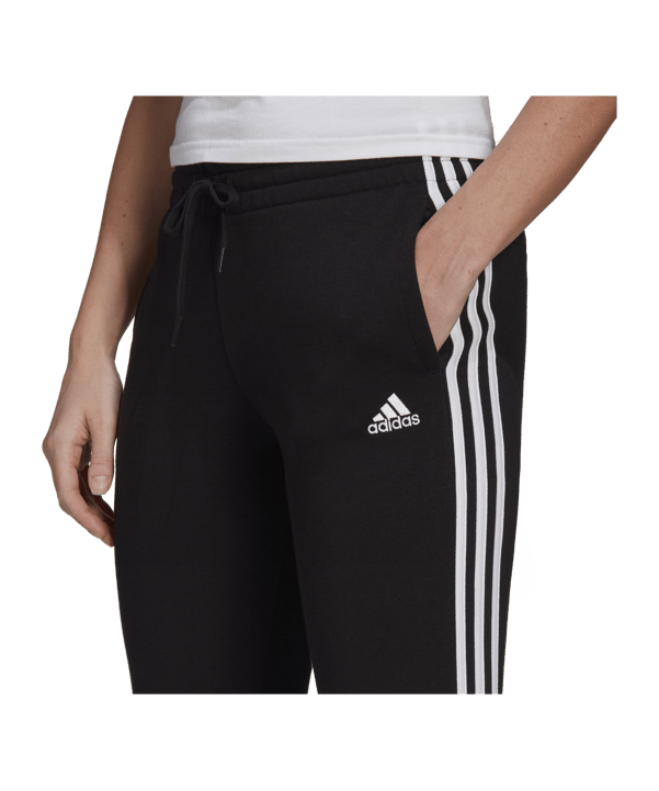 adidas Essentials Fleece Jogginghose Damen Schwarz - schwarz
