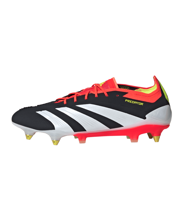 adidas Predator Elite SG Solar Energy Schwarz Weiss Rot - schwarz
