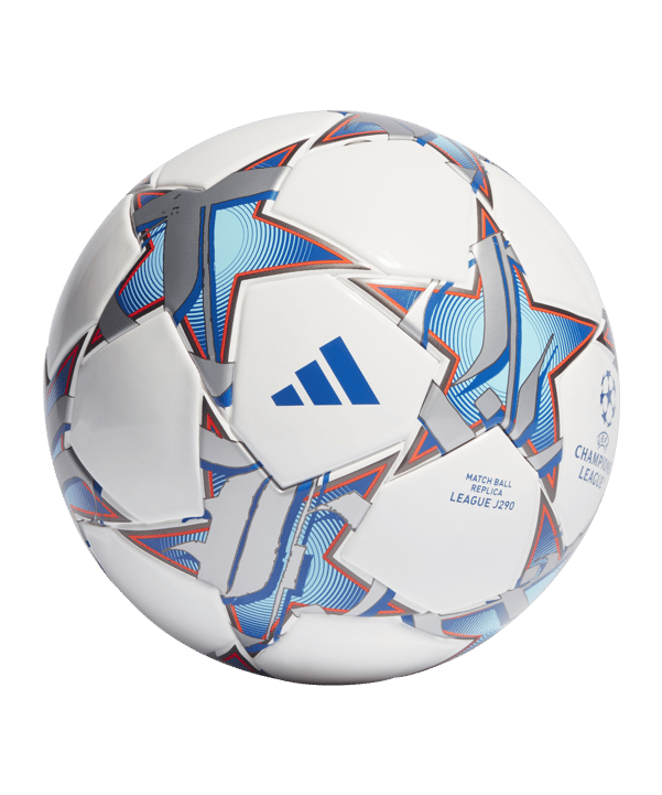 adidas UCL League Lightball 290g Weiss Silber Blau - weiss
