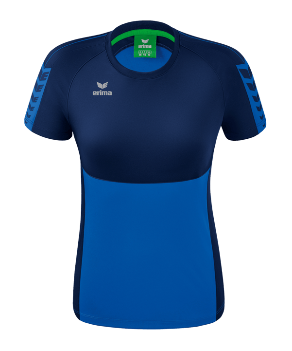 Erima Six Wings T-Shirt Damen Blau Dunkelblau - blau