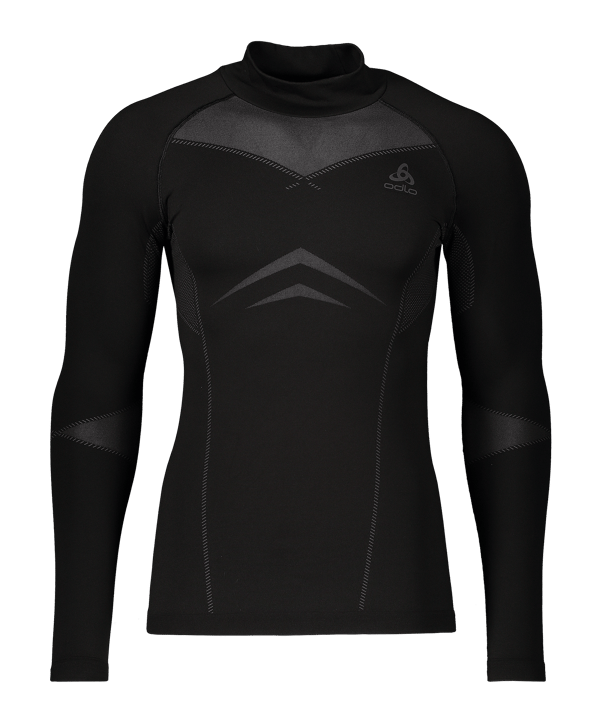 Odlo Performance Fundamentals Light Turtle Neck Underwear Shirt Schwarz - schwarz